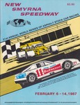 Programme cover of New Smyrna Speedway, 14/02/1987