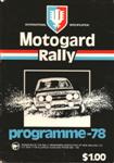 Programme cover of Rally New Zealand, 1978