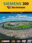 Programme cover of New Hampshire Motor Speedway, 25/07/2004