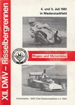 Programme cover of Rissel Hill Climb, 05/07/1981