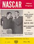 Programme cover of North Wilkesboro Speedway, 28/04/1963