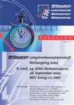Programme cover of Nürburgring, 28/09/2002
