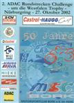 Programme cover of Nürburgring, 27/10/2002