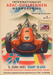 Programme cover of Nürburgring, 03/06/1951