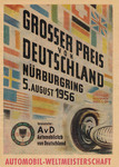 Programme cover of Nürburgring, 05/08/1956
