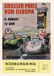 Programme cover of Nürburgring, 06/08/1961