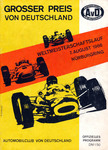 Programme cover of Nürburgring, 07/08/1966
