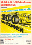 Programme cover of Nürburgring, 12/04/1971