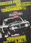 Programme cover of Nürburgring, 11/07/1971