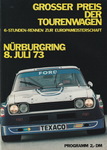 Programme cover of Nürburgring, 08/07/1973