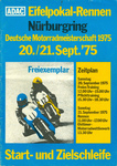 Programme cover of Nürburgring, 21/09/1975