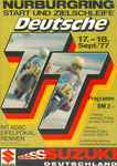 Programme cover of Nürburgring, 18/09/1977
