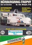 Programme cover of Nürburgring, 10/09/1978