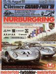 Programme cover of Nürburgring, 16/08/1981
