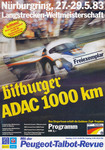 Programme cover of Nürburgring, 29/05/1983