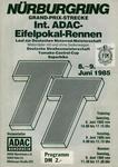 Programme cover of Nürburgring, 09/06/1985