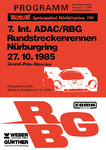 Programme cover of N&uuml;rburgring, 27/10/1985