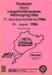 Programme cover of Nürburgring, 30/08/1986