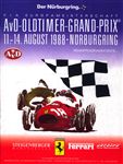 Programme cover of Nürburgring, 14/08/1988