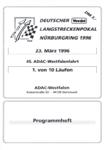 Programme cover of Nürburgring, 23/03/1996