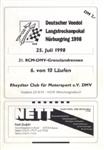 Programme cover of Nürburgring, 25/07/1998