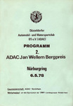 Programme cover of N&uuml;rburgring Hill Climbs, 06/05/1978