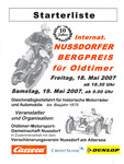Programme cover of Nussdorf Hill Climb, 19/05/2007