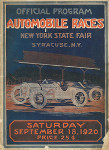 Programme cover of New York State Fairgrounds, 18/09/1920