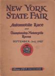 Programme cover of New York State Fairgrounds, 03/09/1927