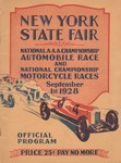 Programme cover of New York State Fairgrounds, 01/09/1928