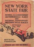 Programme cover of New York State Fairgrounds, 12/09/1931