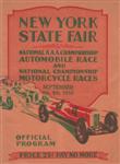 Programme cover of New York State Fairgrounds, 09/09/1933