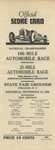 Programme cover of New York State Fairgrounds, 10/09/1938
