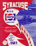 Programme cover of New York State Fairgrounds, 11/09/1977