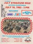 Programme cover of Orange County Fair Speedway (NY), 07/07/1983
