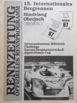 Programme cover of Oberjoch Hill Climb, 11/10/1987