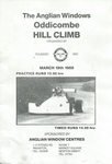 Programme cover of Oddicombe Hill Climb, 19/03/1989
