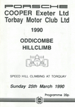 Programme cover of Oddicombe Hill Climb, 25/03/1990