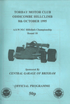Programme cover of Oddicombe Hill Climb, 08/10/1995