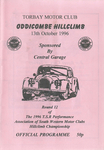 Programme cover of Oddicombe Hill Climb, 13/10/1996