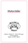 Programme cover of Motor-Museum Öhringen, 2007