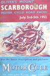Programme cover of Oliver's Mount Circuit, 05/07/1952