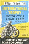 Programme cover of Oliver's Mount Circuit, 20/09/1952