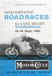 Programme cover of Oliver's Mount Circuit, 16/09/1961