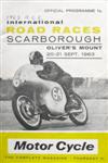 Programme cover of Oliver's Mount Circuit, 21/09/1963