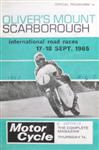 Programme cover of Oliver's Mount Circuit, 18/09/1965