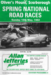 Programme cover of Oliver's Mount Circuit, 10/05/1992