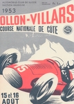 Programme cover of Ollon-Villars Hill Climb, 16/08/1953