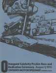 Programme cover of Ontario Motor Speedway, 09/08/1970