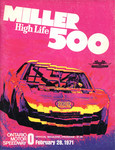 Programme cover of Ontario Motor Speedway, 28/02/1971